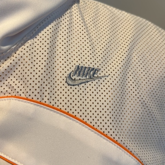 Nike white orange zip front lightweight jacket Large - Picture 3 of 11